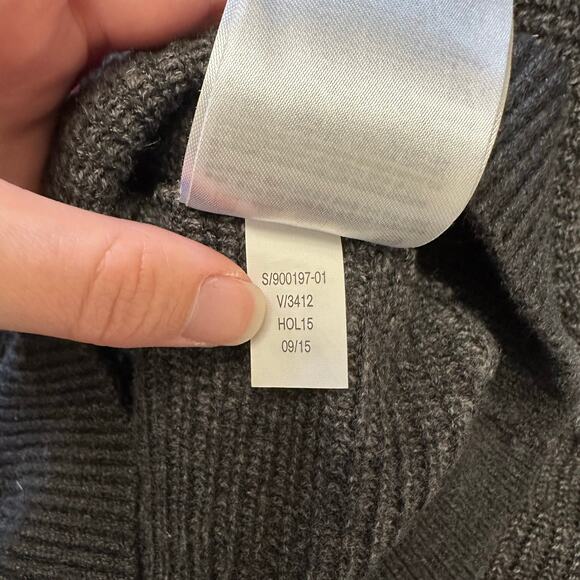 Banana Republic Men’s Charcoal & Dark Gray Half Zip Mock Neck Sweater Size L - Picture 10 of 10